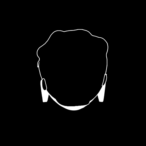 Animated head of a boy rotating and pulsing in place. He wears a thick pair of glasses.