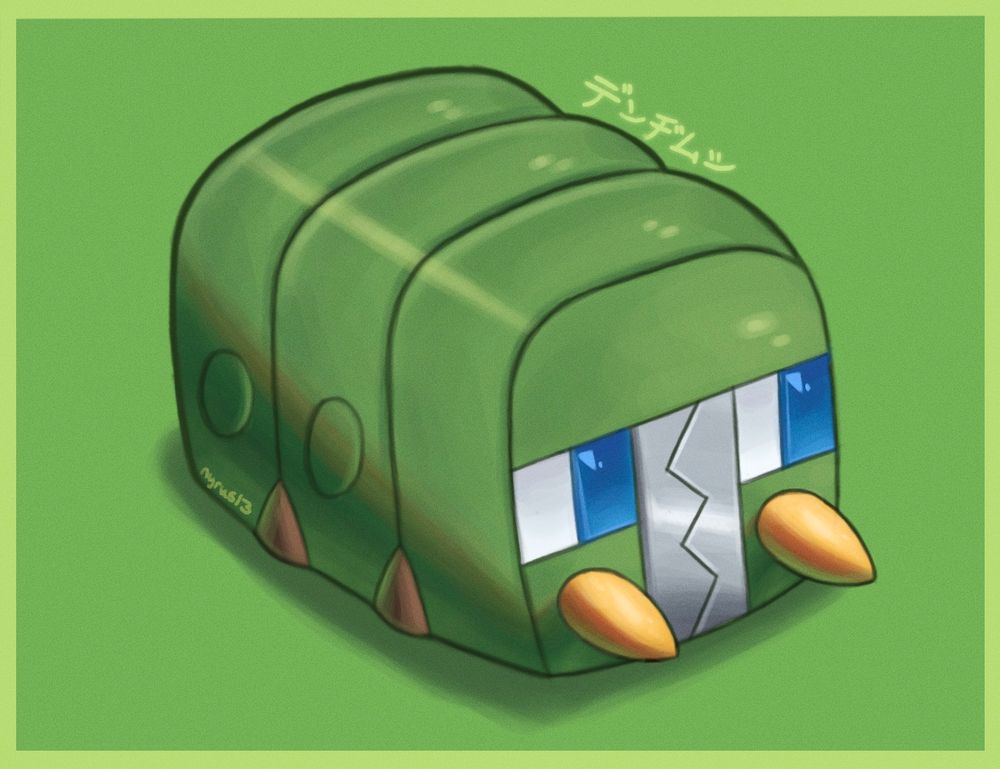 Artwork of the Pokemon 'Charjabug' watermarked by 'Nyrus13'.