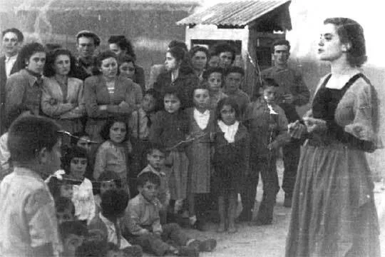 Maestra rural, hacia 1936