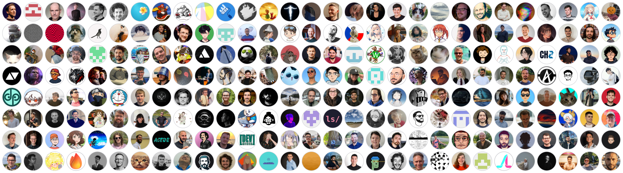 Some of the incredible people who contribute to npmx.dev