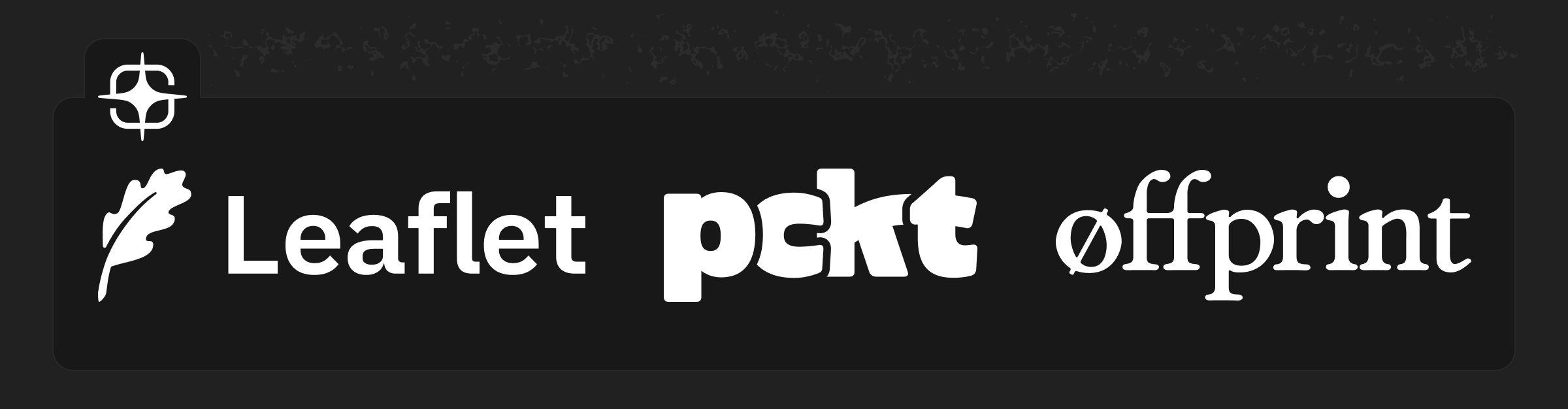 An image with the Leaflet, Pckt, and Offprint logos. The stadard.site logo is also above the section.