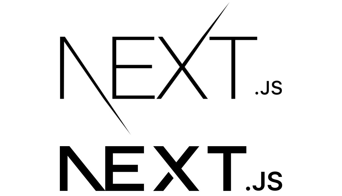 Next logo. Before and after