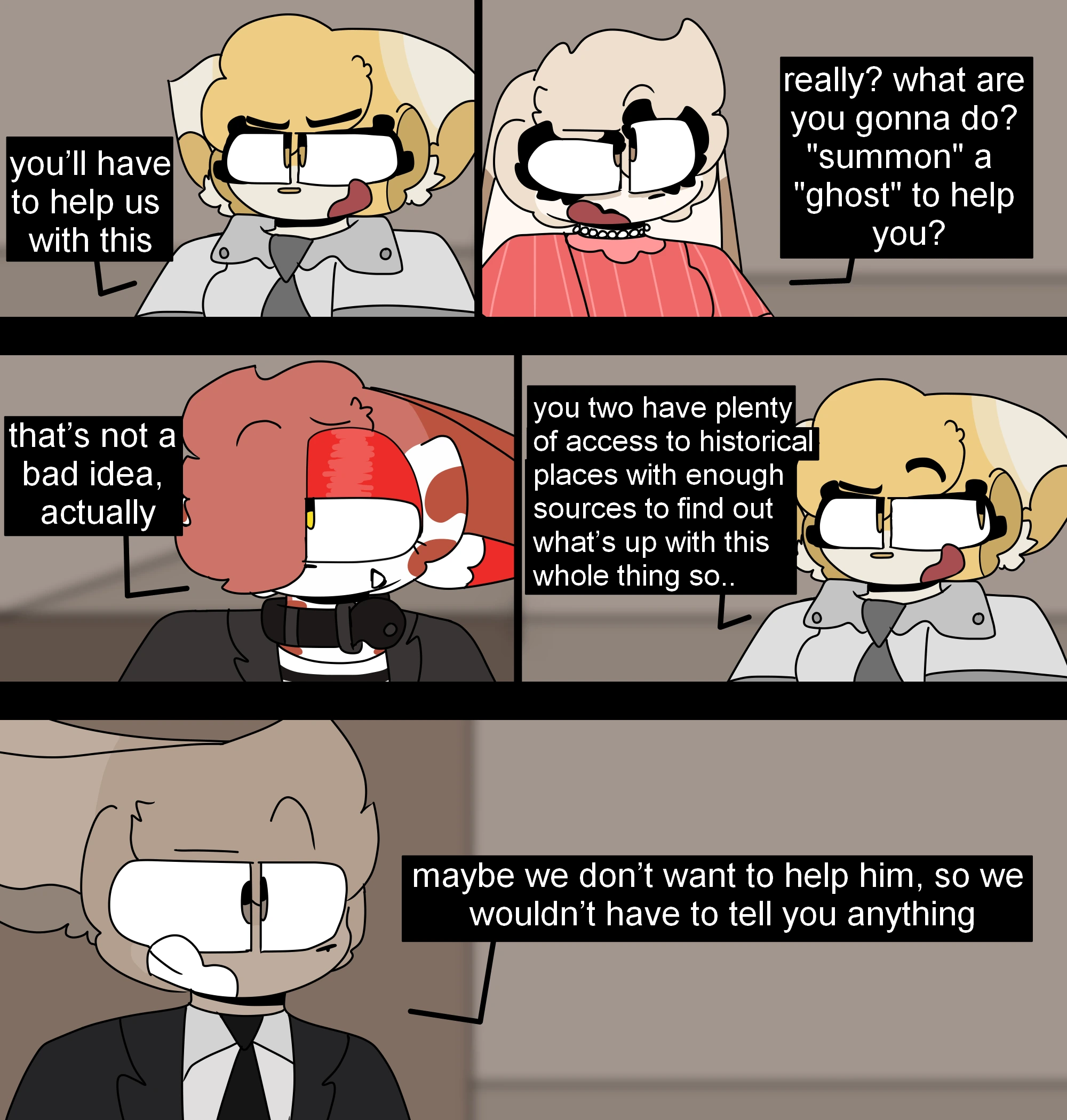 A premake era Thorns comic from 1/8/21. Note the really huge eyes and amaturish artstyle.
