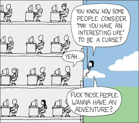 xkcd #308: Fuck the people who think interesting is a curse