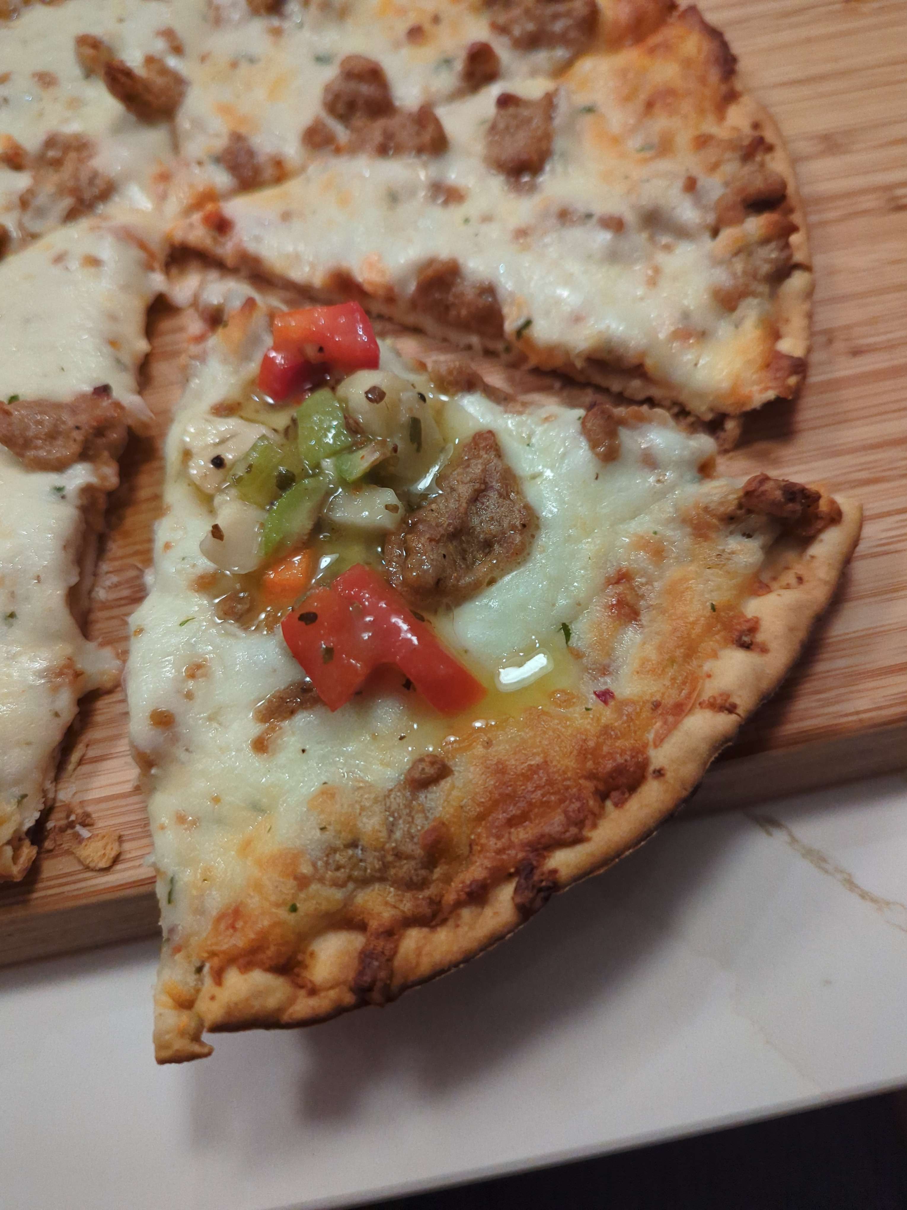 Pizza with homemade giardiniera