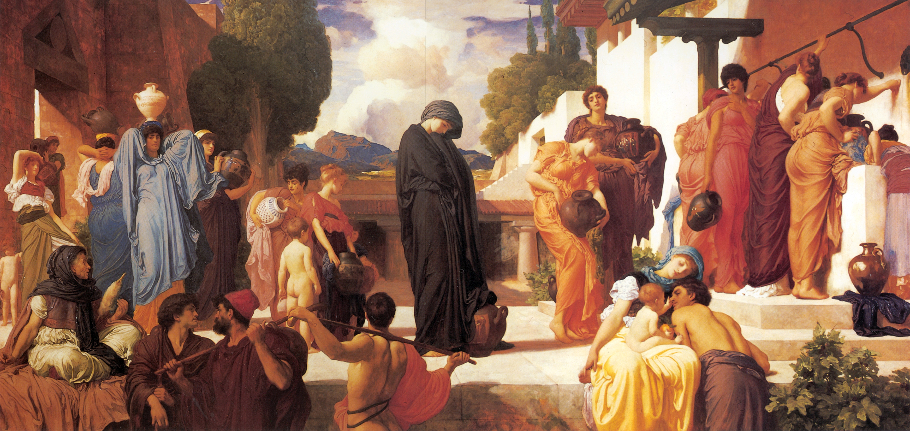 Captive Andromache, oil on canvas painting, 1886–1888, Manchester City Art Gallery. Wikipedia: https://en.wikipedia.org/wiki/Frederic_Leighton#/media/File:Leighton_Captive_Andromache.jpg