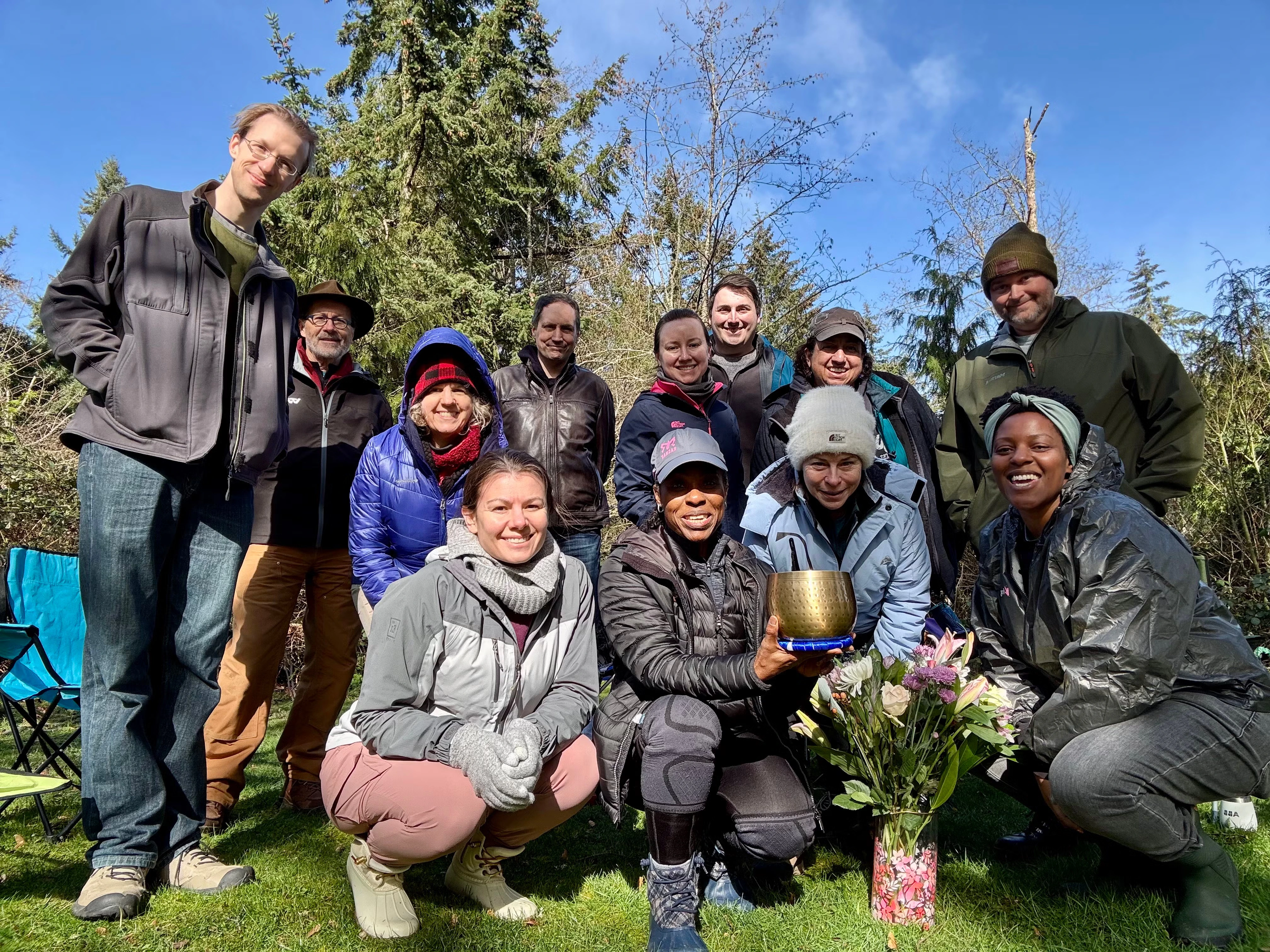 Harmony Mindfulness Community celebrating the spring Equinox at Dash Point State Park
