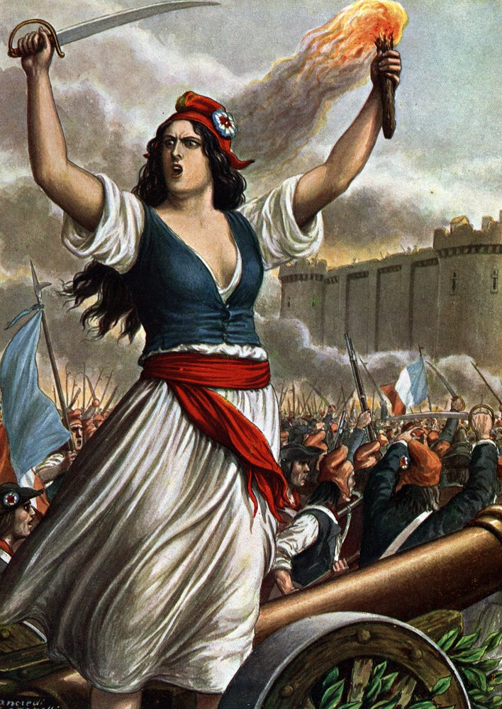 French Revolution of 1789: The Storming of the Bastille on July 14 by Tancredi Scarpelli.