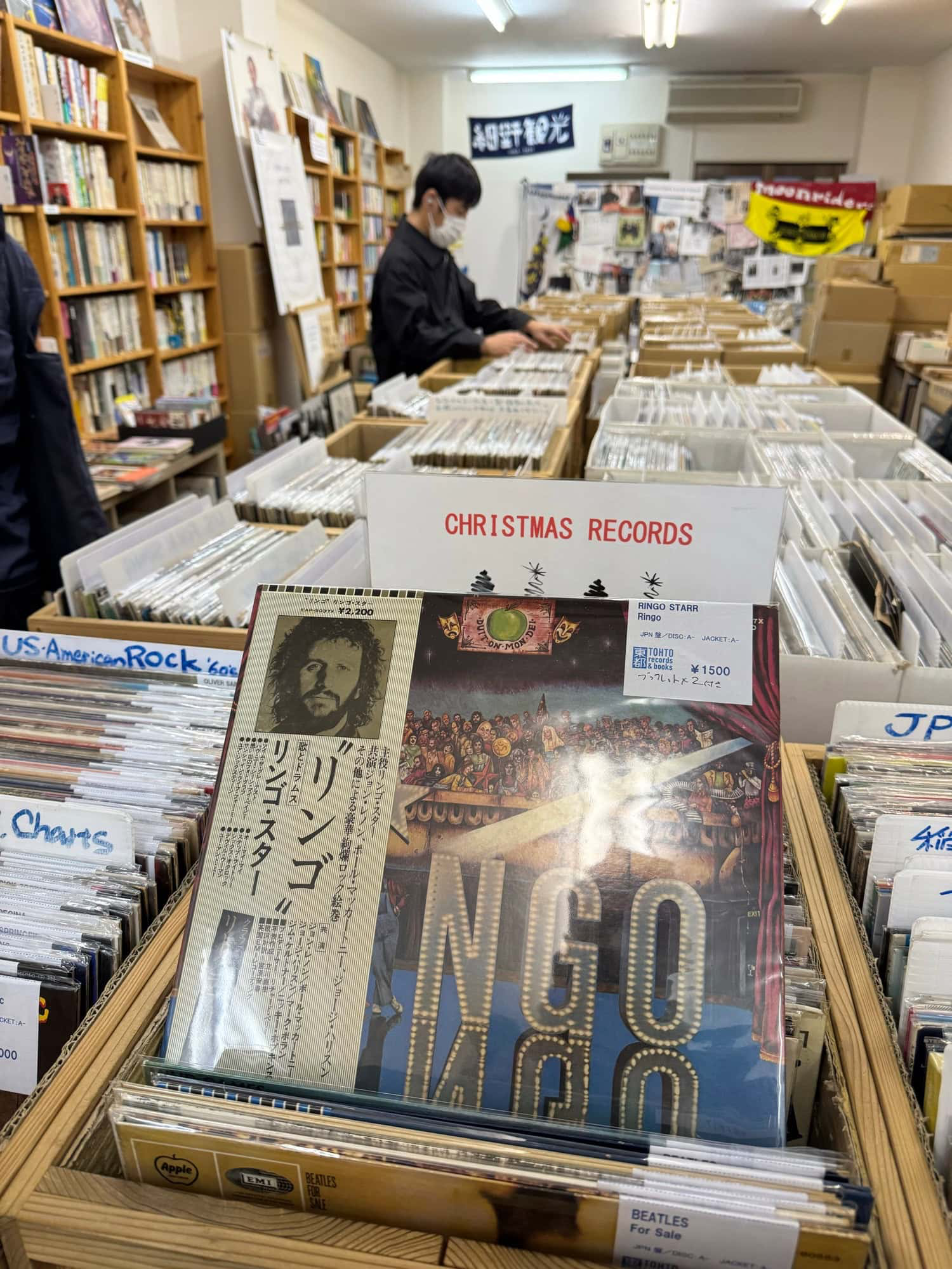 Ringo Starr’s 1973 album, "Ringo", at Tohto records & books in Yushima, Tokyo. © 2025 Norbert Woehnl Photography.