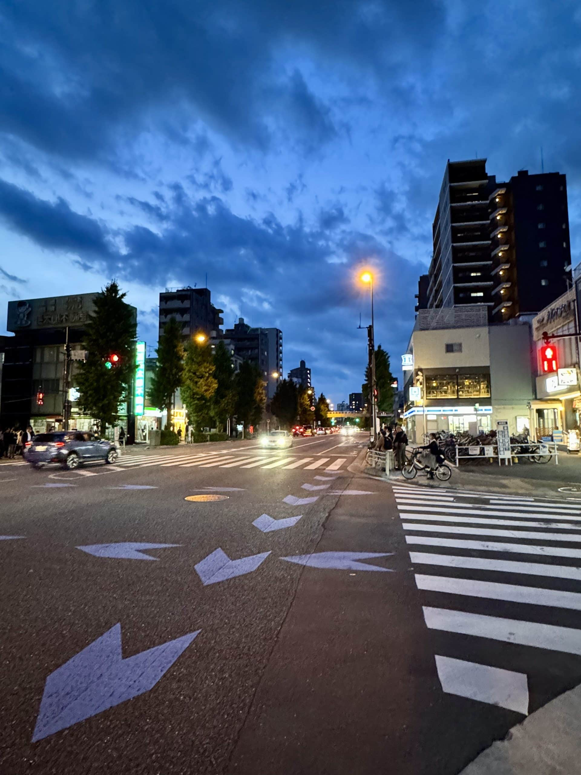 As I stepped out of the kickboxing gym last night, this was the scene along the Nakasendo, a major road traversing the Itabashi ward of Tokyo, Japan. © 2026 Norbert Woehnl Photography.