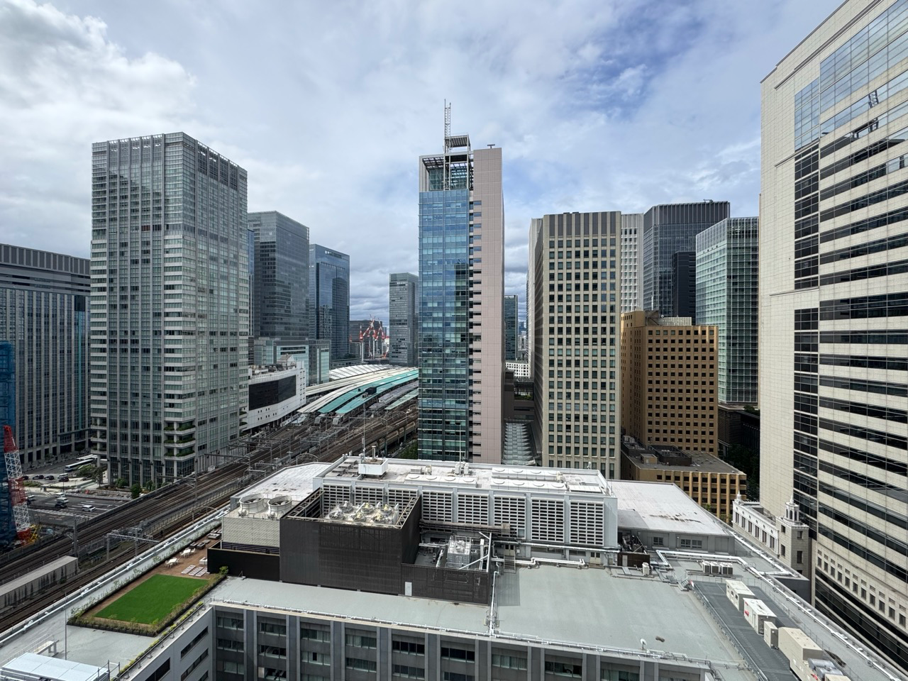View towards Tokyo Station from the 18th floor of an office in the Otemachi area of Tokyo, Japan. © 2026 Norbert Woehnl Photography.