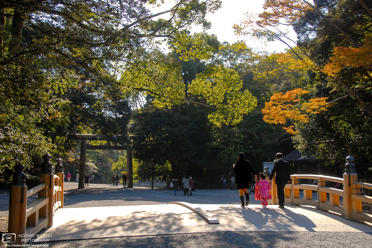 An autumn impression from the Inner Shrine (Naikū) at the Ise Grand Shrine (Ise Jingū) in Mie Prefecture, Japan. © 2010 Norbert Woehnl Photography.