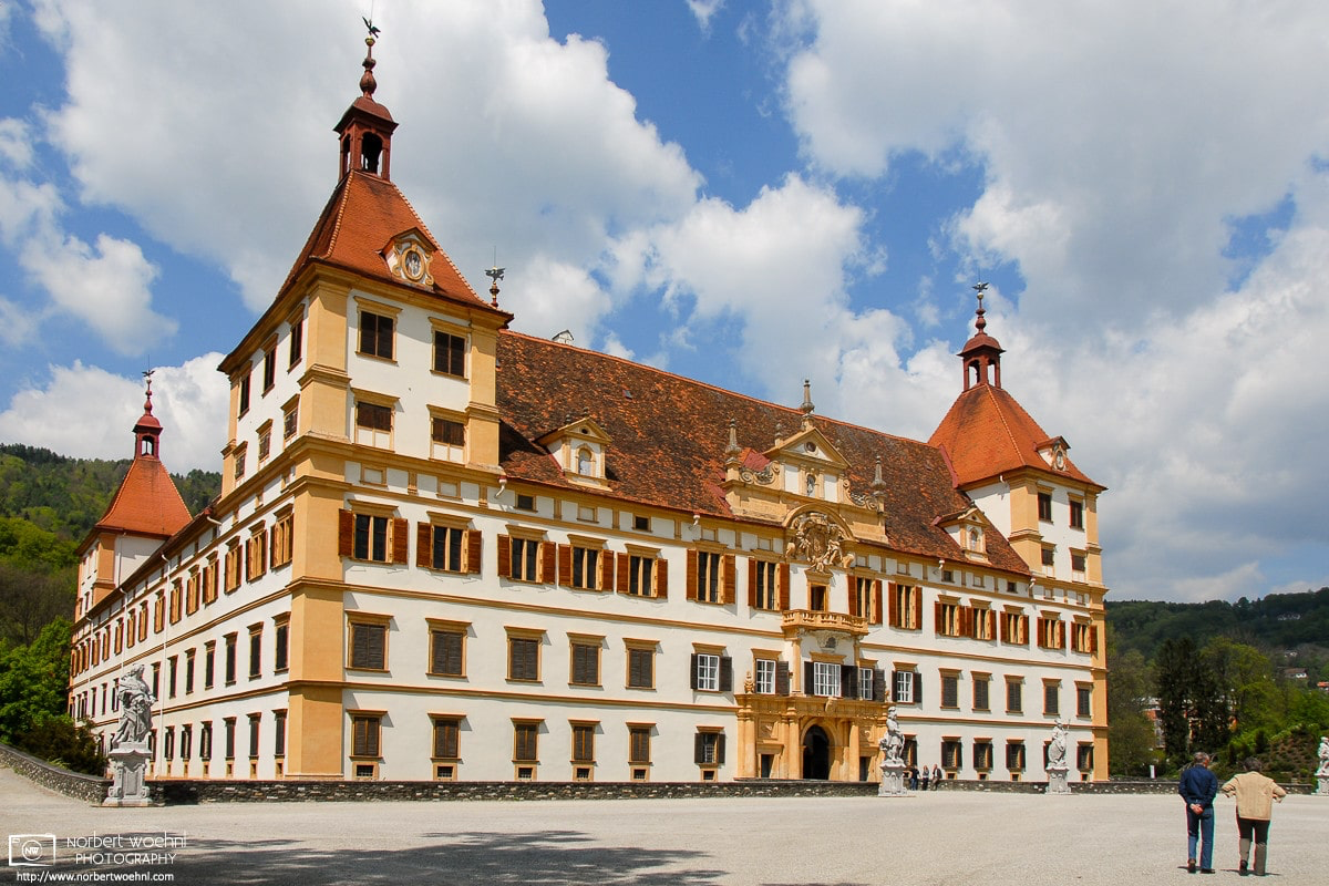 Eggenberg Palace in Graz, Austria, together with the city's well-preserved medieval center, has been listed as a UNESCO world heritage site. © 2010 Norbert Woehnl Photography.