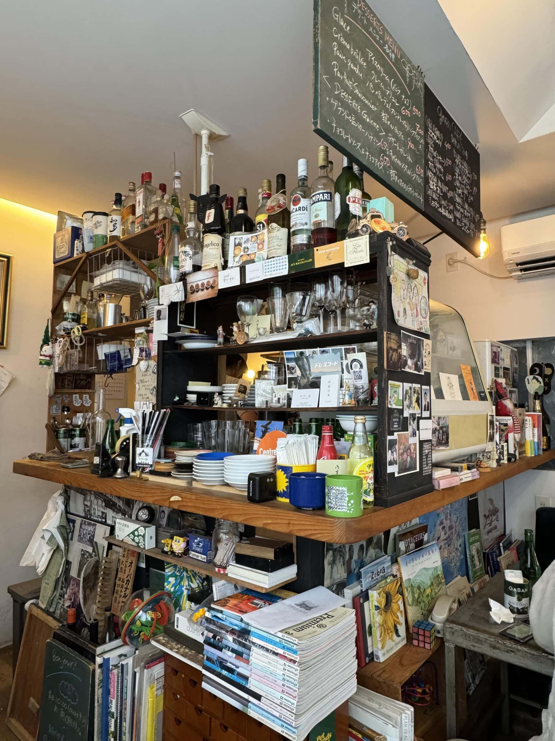Interior detail at “Green Cafe” in the Itabashi Ward of Tokyo, Japan. © 2026 Norbert Woehnl Photography.