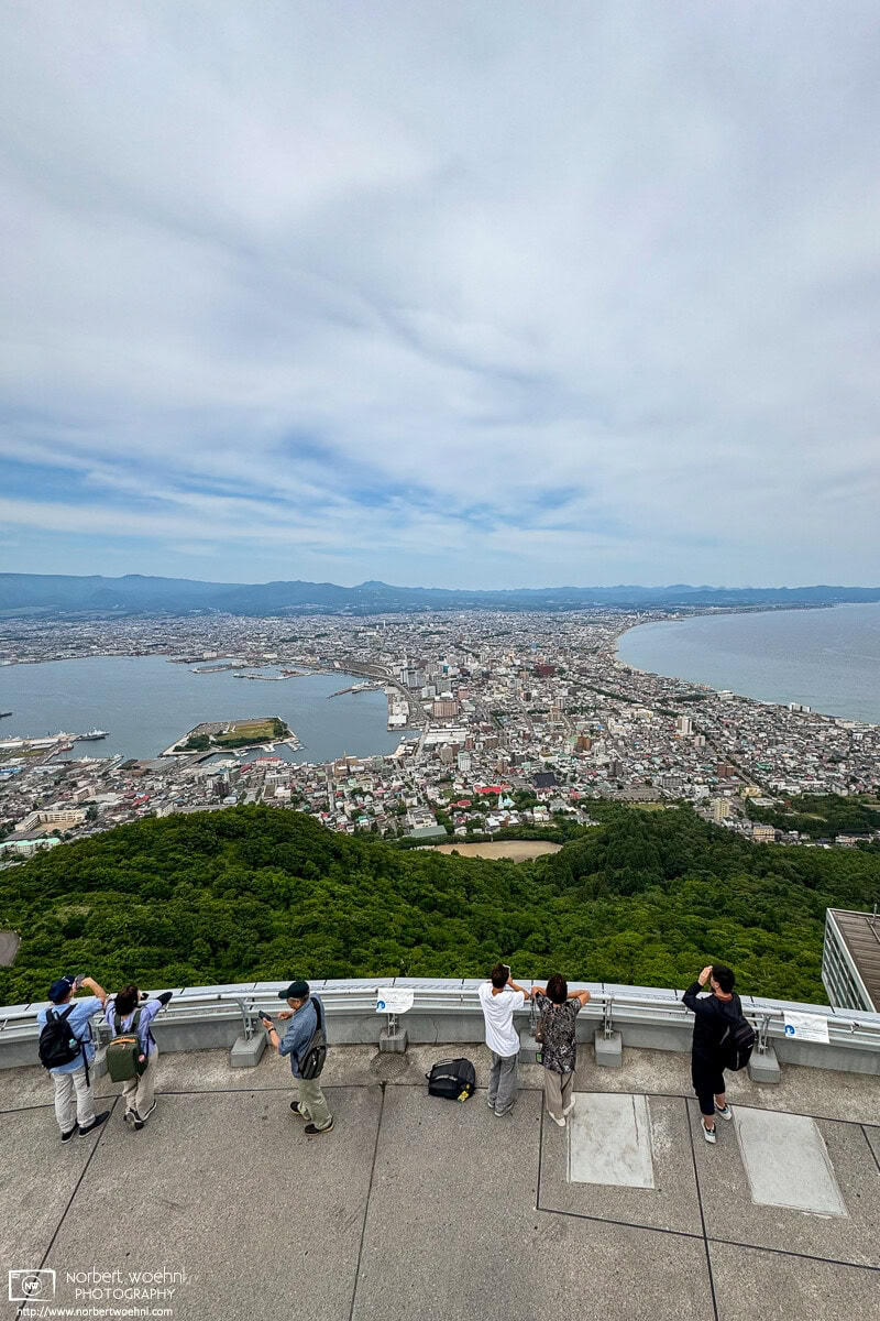 View of Hakodate in southern Hokkaido, Japan, as seen from the Mount Hakodate observatory. © 2025 Norbert Woehnl Photography.