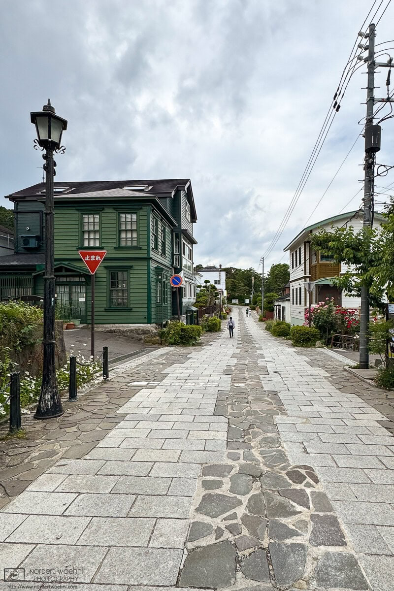 Walking on the streets of the historic Motomachi district of Hakodate in southern Hokkaido, Japan. © 2025 Norbert Woehnl Photography.