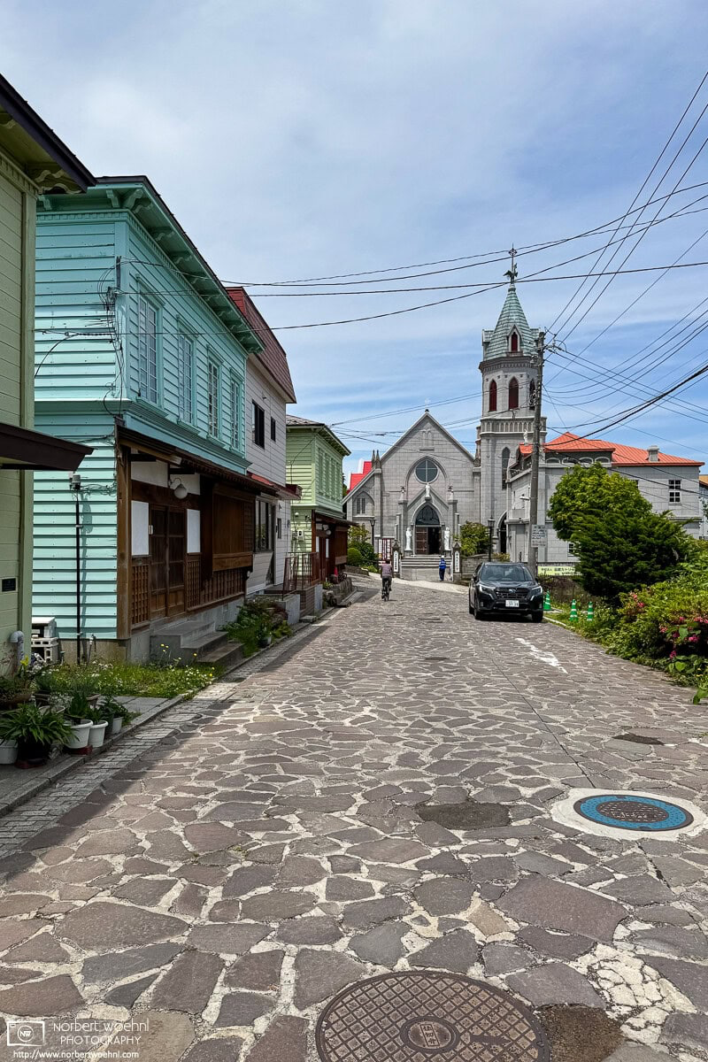 Walking on the streets of the historic Motomachi district of Hakodate in southern Hokkaido, Japan. © 2025 Norbert Woehnl Photography.
