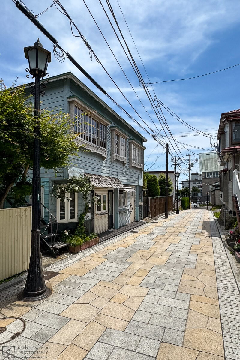 Walking on the streets of the historic Motomachi district of Hakodate in southern Hokkaido, Japan. © 2025 Norbert Woehnl Photography.