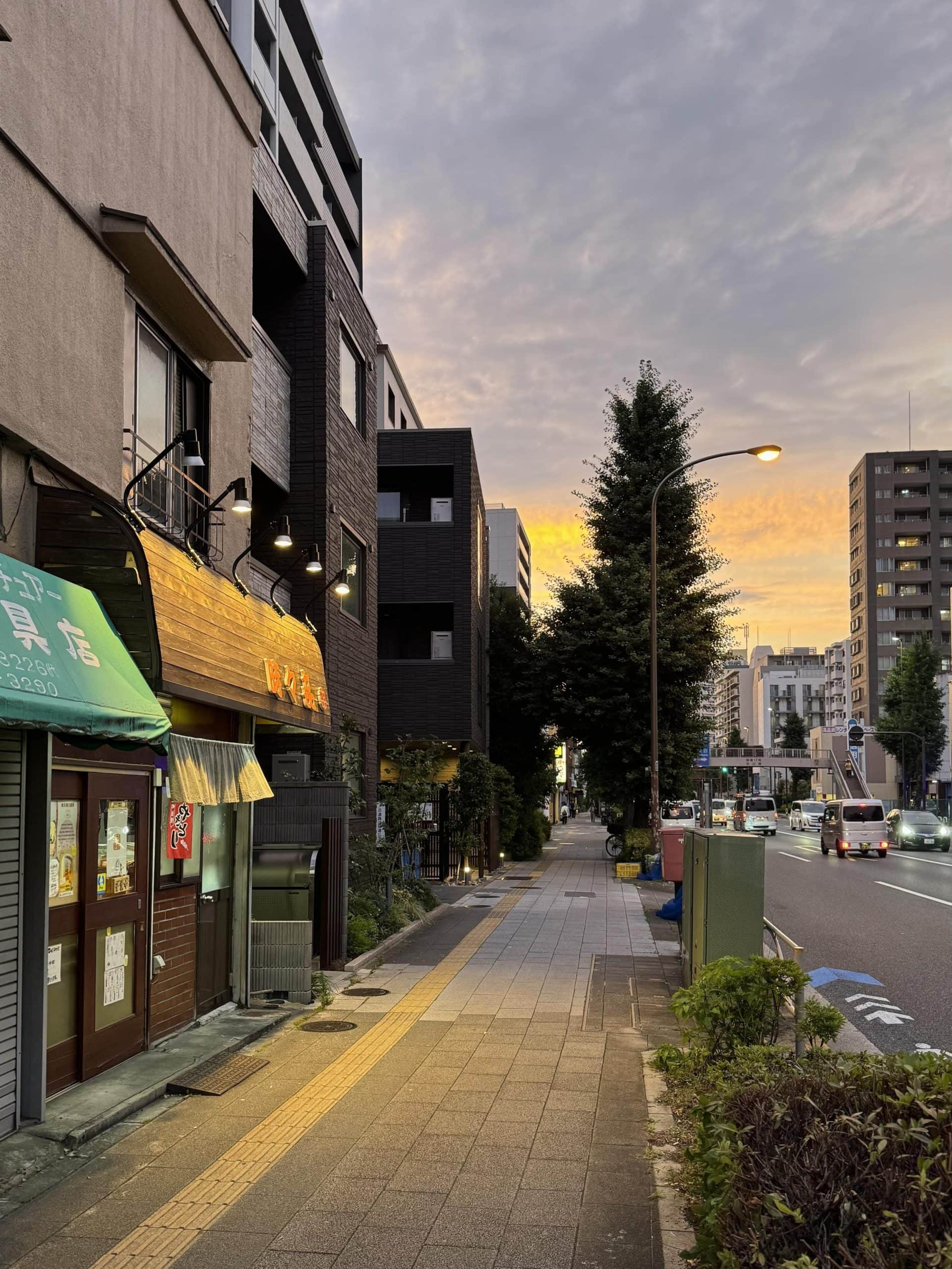 Colorful June evening sky along the Nakasendo in the Itabashi Ward of Tokyo, Japan. © 2026 Norbert Woehnl Photography.