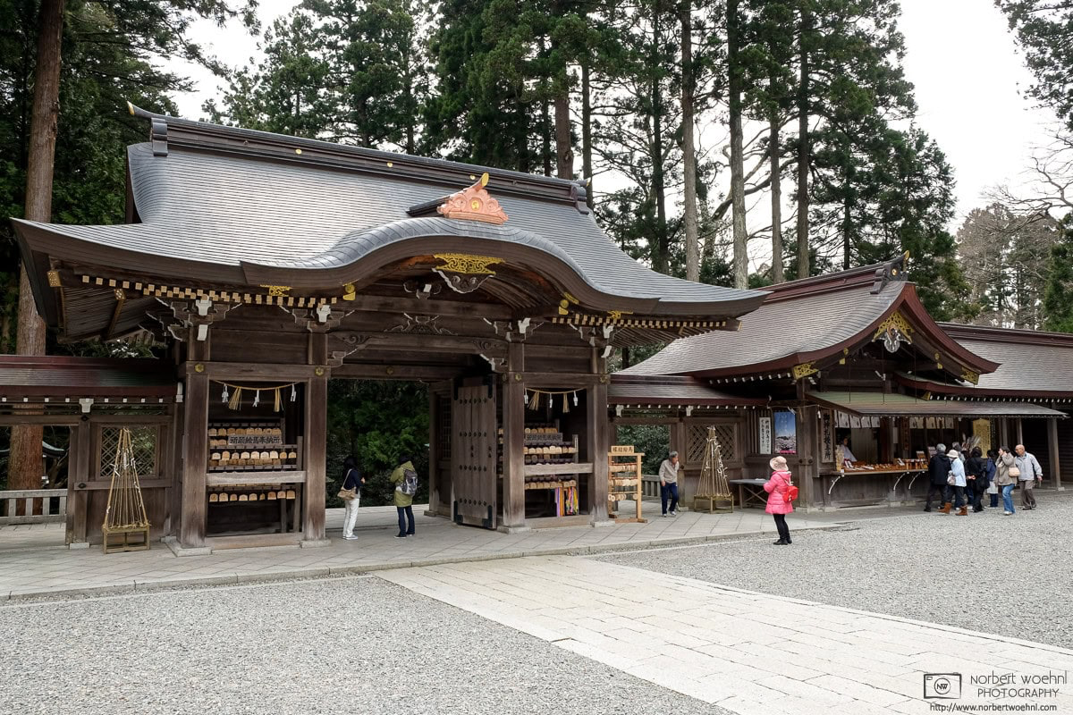Yahiko Jinja is a Shinto Shrine in the village of Yahiko in Niigata Prefecture, Japan. It is situated at the foot of Mount Yahiko, a 634-meter sacred mountain. © 2016 Norbert Woehnl Photography.