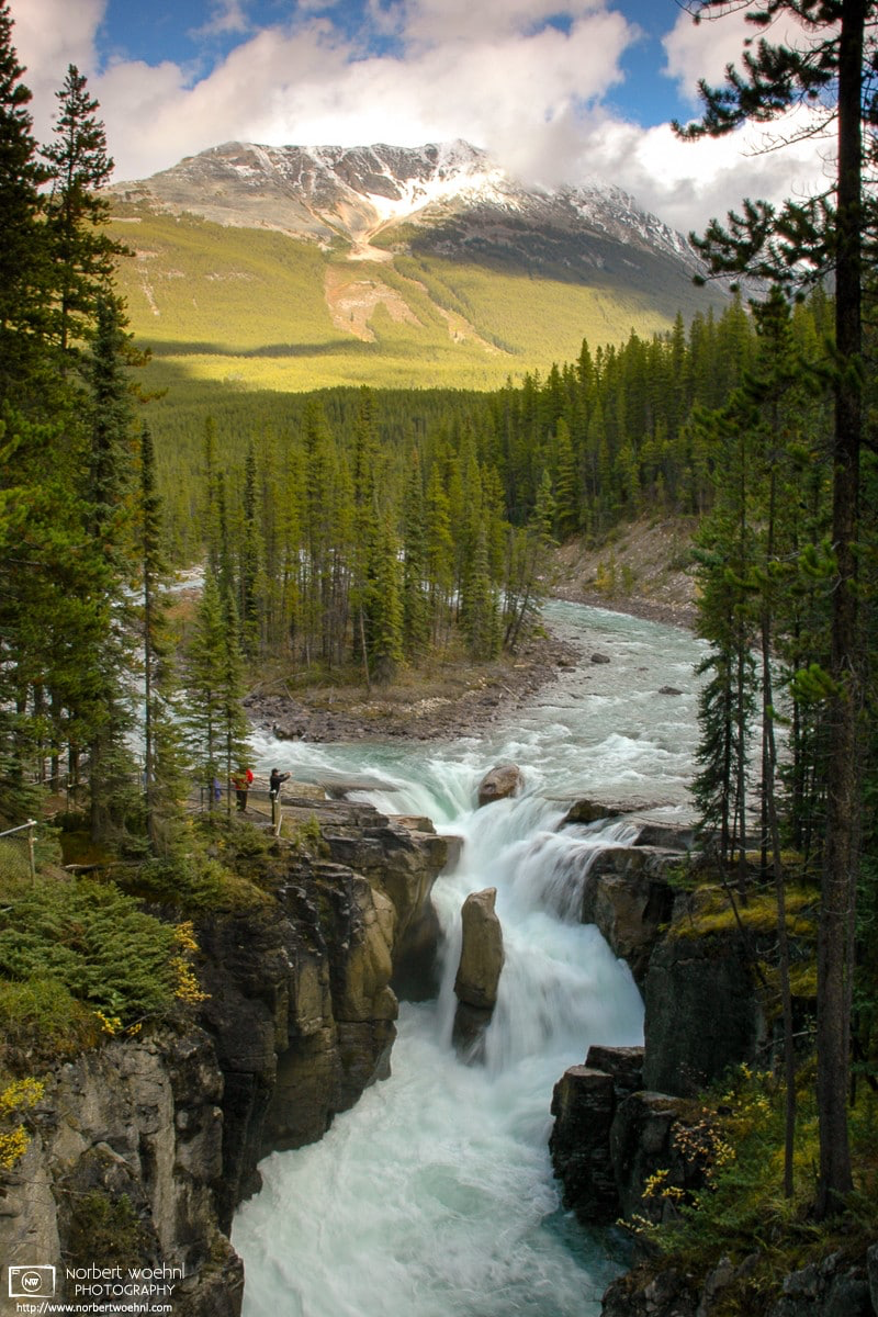 Sunwapta Falls in Jasper National Park, Alberta, Canada. © 2005 Norbert Woehnl Photography.