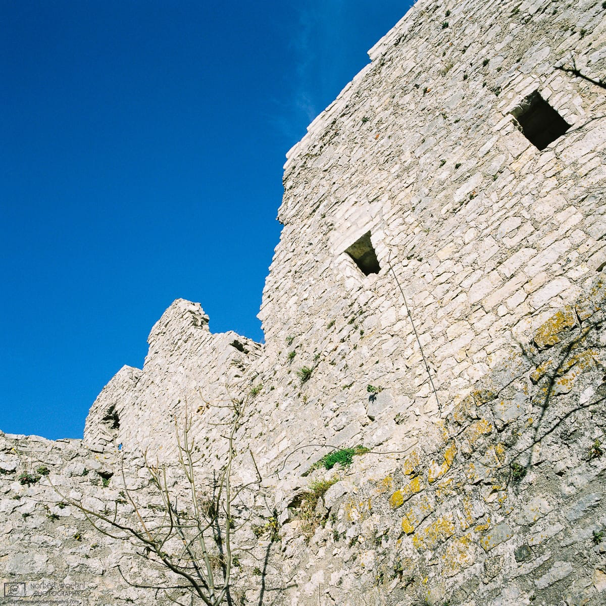Detail of the historic castle walls at Hohenneuffen Castle in southwestern Germany. © 2015 Norbert Woehnl Photography.