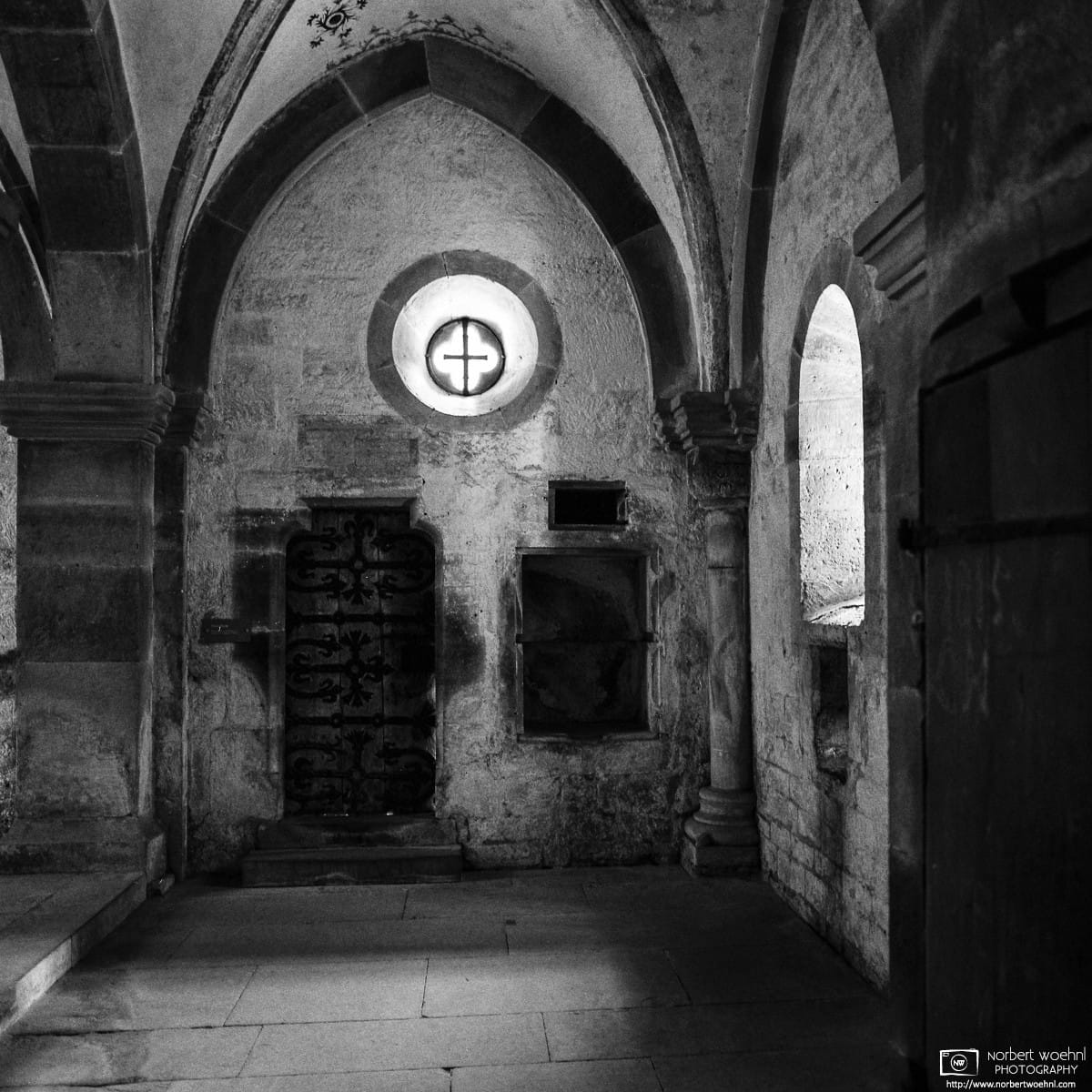 Architectural detail inside the Abbey Church at Maulbronn Monastery, a UNESCO World Heritage Site in southwestern Germany. © 2016 Norbert Woehnl Photography.