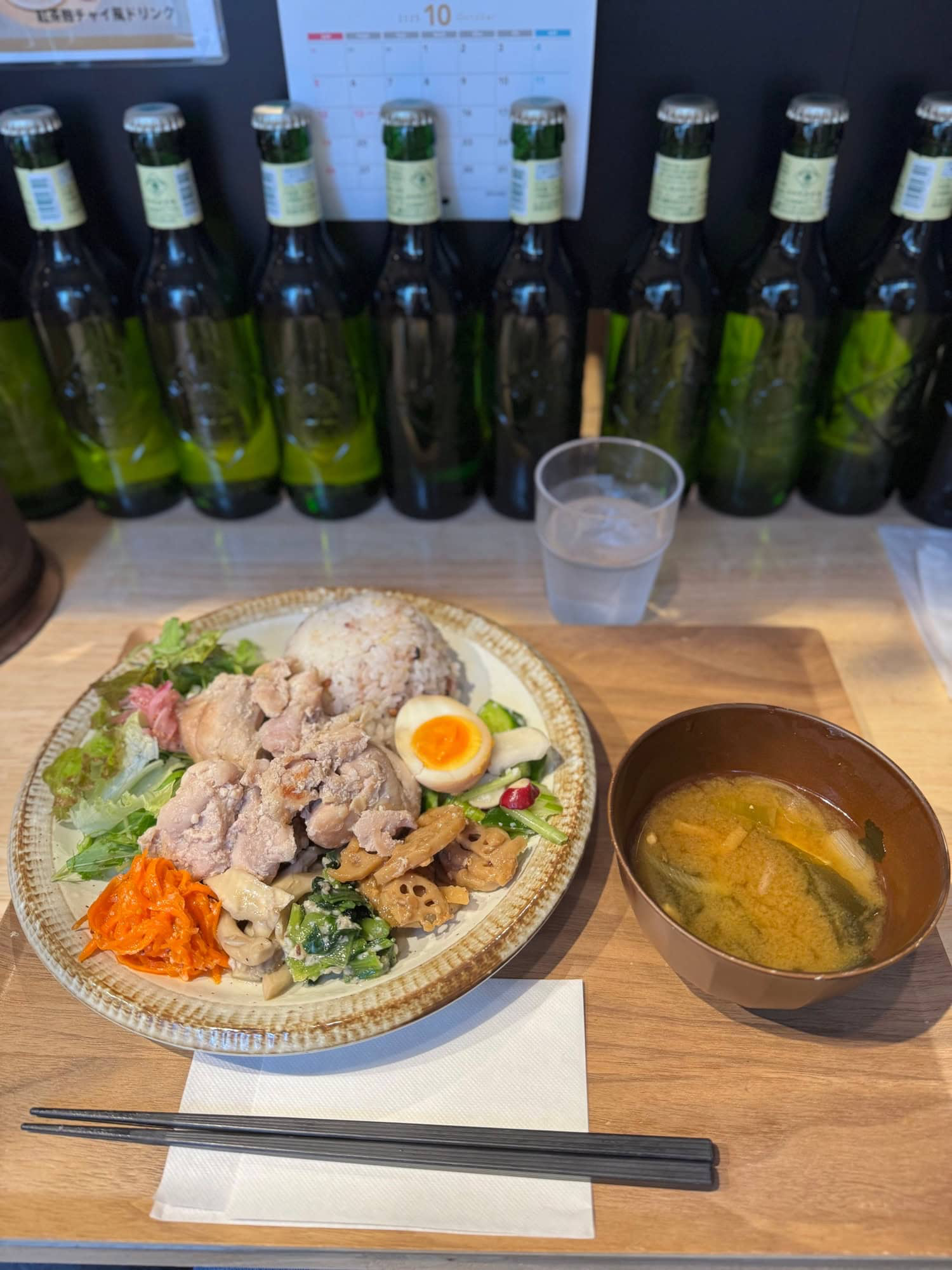 Lunch plate at Cafe Chocotto in Komagome, Tokyo. © 2025 Norbert Woehnl Photography.