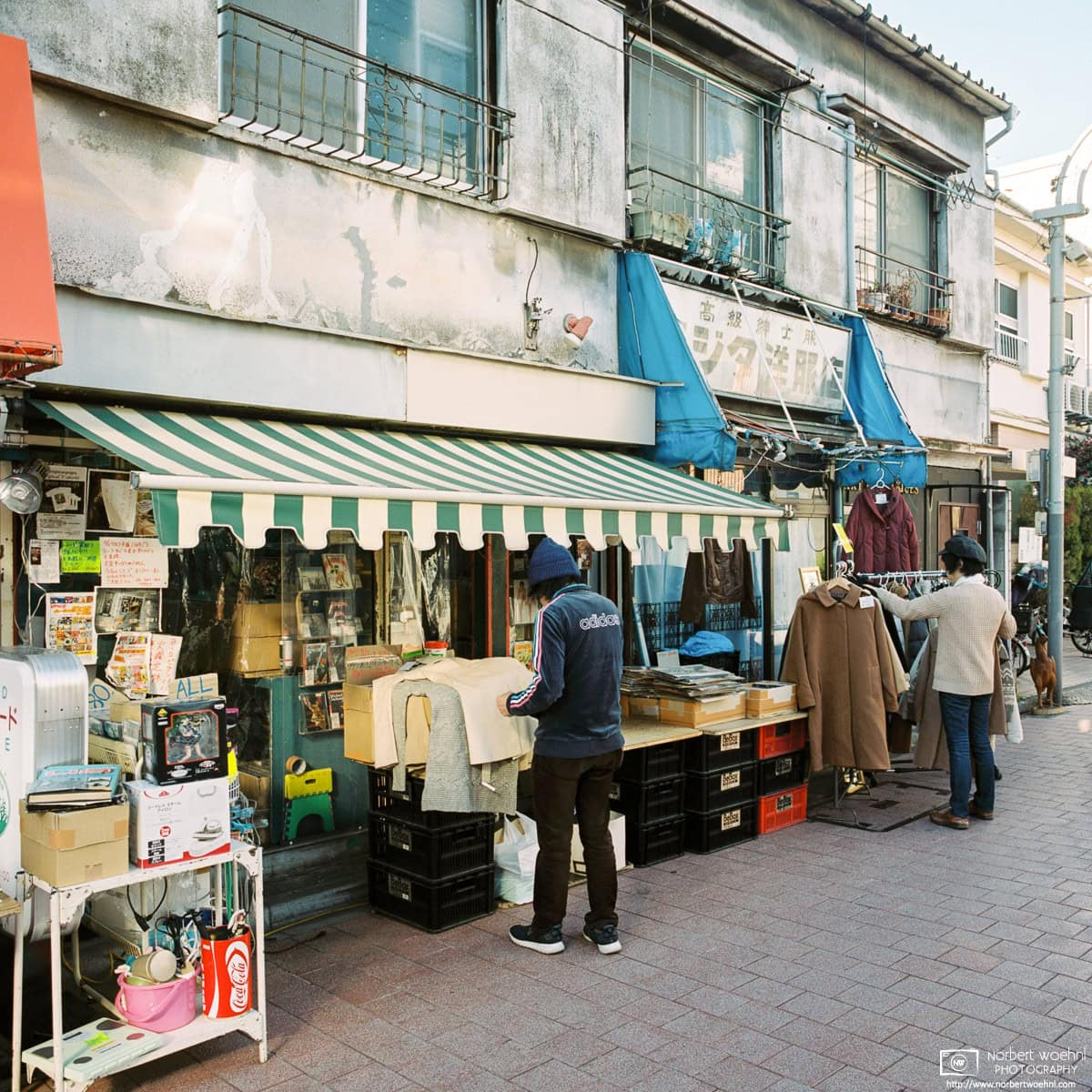 A store selling second-hand clothes and other used goods in the Kōenji area of Tokyo, Japan. © 2019 Norbert Woehnl Photography.