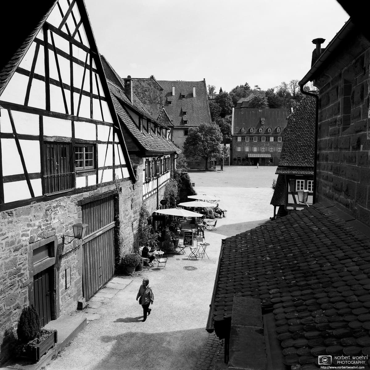 View of the inner yard on the premises of Maulbronn Monastery, a UNESCO World Heritage Site in southwestern Germany. © 2016 Norbert Woehnl Photography.